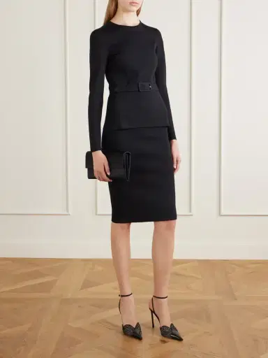 Tom Ford 105 Lace And Patent-leather-trimmed Pumps | Thumbnail 4 Tom Ford 105 Lace And Patent-leather-trimmed Pumps | Thumbnail 4