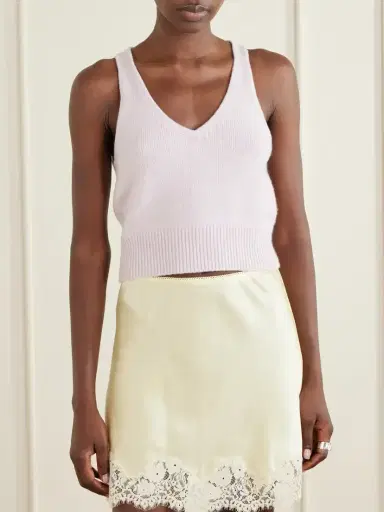 Brandon Maxwell The Reese Silk And Cashmere-blend Tank | Thumbnail 3 Brandon Maxwell The Reese Silk And Cashmere-blend Tank | Thumbnail 3