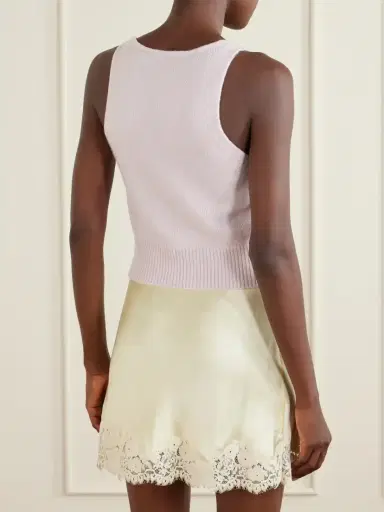 Brandon Maxwell The Reese Silk And Cashmere-blend Tank | Thumbnail 4 Brandon Maxwell The Reese Silk And Cashmere-blend Tank | Thumbnail 4