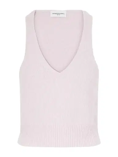 Brandon Maxwell The Reese Silk And Cashmere-blend Tank | Thumbnail 1 Brandon Maxwell The Reese Silk And Cashmere-blend Tank | Thumbnail 1