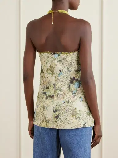 ALÉMAIS Whitney Strapless Floral-jacquard Bustier Top | Thumbnail 3 ALÉMAIS Whitney Strapless Floral-jacquard Bustier Top | Thumbnail 3