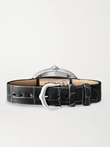 Cartier Baignoire 36mm Medium 18-karat White Gold, Alligator And Diamond Watch | Thumbnail 6 Cartier Baignoire 36mm Medium 18-karat White Gold, Alligator And Diamond Watch | Thumbnail 6