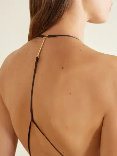 Tom Ford Peach-feel Silk Satin Halterneck Evening Dress | Thumbnail 4 Tom Ford Peach-feel Silk Satin Halterneck Evening Dress | Thumbnail 4