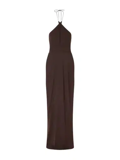 Alex Perry Mesh Halterneck Midi Dress | Thumbnail 1 Alex Perry Mesh Halterneck Midi Dress | Thumbnail 1