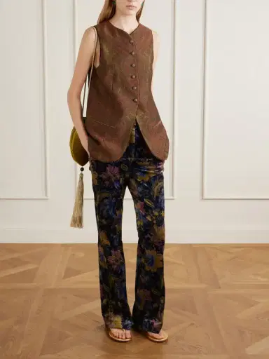 Etro Paisley Crepe-jacquard Vest | Thumbnail 2 Etro Paisley Crepe-jacquard Vest | Thumbnail 2
