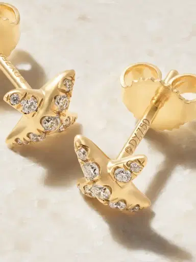 David Yurman Crossover 18-karat Gold And Diamond Earrings | Thumbnail 3 David Yurman Crossover 18-karat Gold And Diamond Earrings | Thumbnail 3