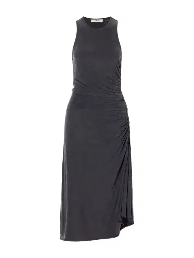 AGOLDE Ruched Stretch-jersey Midi Dress | Thumbnail 1 AGOLDE Ruched Stretch-jersey Midi Dress | Thumbnail 1