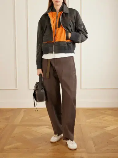 Sacai Cropped Padded Shell Bomber | Thumbnail 2 Sacai Cropped Padded Shell Bomber | Thumbnail 2