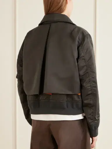 Sacai Cropped Padded Shell Bomber | Thumbnail 4 Sacai Cropped Padded Shell Bomber | Thumbnail 4