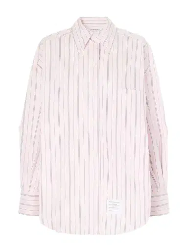 Thom Browne Striped Cotton-poplin Shirt | Thumbnail 1 Thom Browne Striped Cotton-poplin Shirt | Thumbnail 1