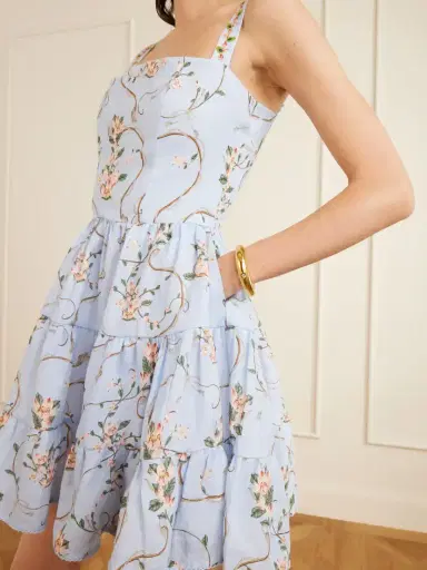 Agua by Agua Bendita Lima Floral-print Linen Mini Dress | Thumbnail 4 Agua by Agua Bendita Lima Floral-print Linen Mini Dress | Thumbnail 4