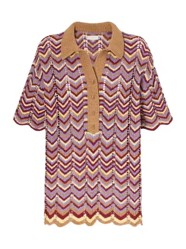 Faithfull Luis Striped Cotton-blend Knitted Polo | Thumbnail 1 Faithfull Luis Striped Cotton-blend Knitted Polo | Thumbnail 1