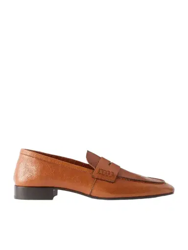 Dries Van Noten Glossed Textured-leather Penny Loafers | Thumbnail 1 Dries Van Noten Glossed Textured-leather Penny Loafers | Thumbnail 1