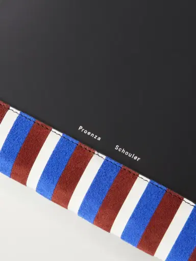 Proenza Schouler Leather Intarsia Leather-trimmed Suede Pouch | Thumbnail 5 Proenza Schouler Leather Intarsia Leather-trimmed Suede Pouch | Thumbnail 5