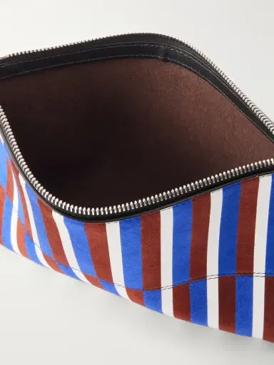 Proenza Schouler Leather Intarsia Leather-trimmed Suede Pouch | Thumbnail 6 Proenza Schouler Leather Intarsia Leather-trimmed Suede Pouch | Thumbnail 6