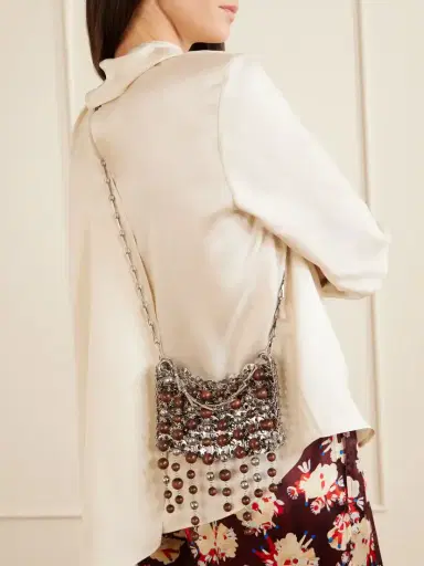 Rabanne 1969 Nano Fringed Beaded Chainmail Shoulder Bag | Thumbnail 2 Rabanne 1969 Nano Fringed Beaded Chainmail Shoulder Bag | Thumbnail 2