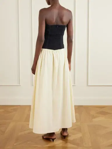 Faithfull Sant Roc Gathered-detail Cotton-blend Cloqué Midi Dress | Thumbnail 3 Faithfull Sant Roc Gathered-detail Cotton-blend Cloqué Midi Dress | Thumbnail 3