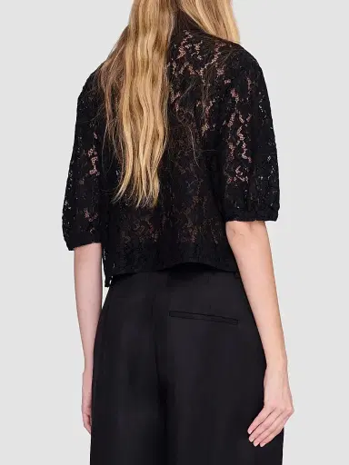 Anine Bing Women's Shayna Lace Boxy Top - Black - Size XS | Thumbnail 3 Anine Bing Women's Shayna Lace Boxy Top - Black - Size XS | Thumbnail 3