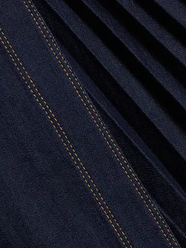 Cinq à Sept Women's Tammi Pleated Denim Miniskirt - Indigo | Thumbnail 7 Cinq à Sept Women's Tammi Pleated Denim Miniskirt - Indigo | Thumbnail 7