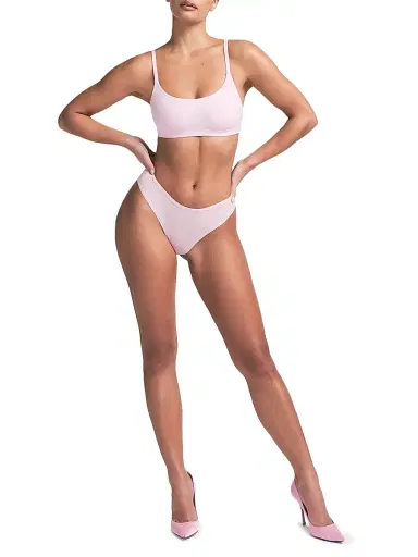 Skims Women's Fits Everybody High-Cut Thong - Clay - Size XXS | Thumbnail 2 Skims Women's Fits Everybody High-Cut Thong - Clay - Size XXS | Thumbnail 2