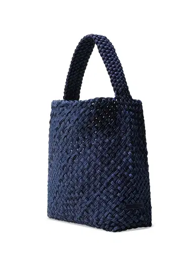 Naghedi Women's Nomad Medium Double Weave Denim Hobo Shoulder Bag | Thumbnail 4 Naghedi Women's Nomad Medium Double Weave Denim Hobo Shoulder Bag | Thumbnail 4
