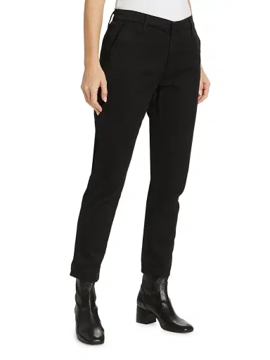 AG Jeans Women's Caden Straight-Leg Trousers - Super Black | Thumbnail 4 AG Jeans Women's Caden Straight-Leg Trousers - Super Black | Thumbnail 4