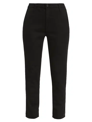 AG Jeans Women's Caden Straight-Leg Trousers - Super Black | Thumbnail 1 AG Jeans Women's Caden Straight-Leg Trousers - Super Black | Thumbnail 1