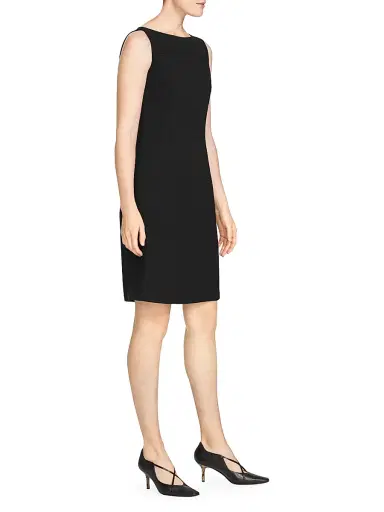 Lafayette 148 New York Women's Jojo Wool Shift Dress - Black | Thumbnail 4 Lafayette 148 New York Women's Jojo Wool Shift Dress - Black | Thumbnail 4