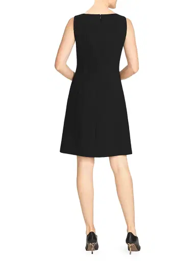 Lafayette 148 New York Women's Jojo Wool Shift Dress - Black | Thumbnail 5 Lafayette 148 New York Women's Jojo Wool Shift Dress - Black | Thumbnail 5