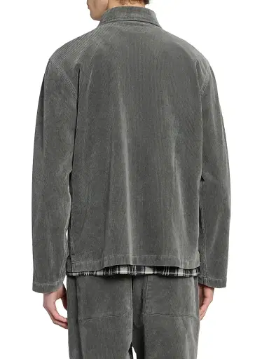 OFFICINE GÉNÉRALE Men's Byron Washed Cotton Corduroy Jacket - Dark Grey | Thumbnail 5 OFFICINE GÉNÉRALE Men's Byron Washed Cotton Corduroy Jacket - Dark Grey | Thumbnail 5