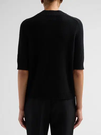 Loulou de Saison Women's Ruth Cashmere Elbow-Sleeve Top | Thumbnail 3 Loulou de Saison Women's Ruth Cashmere Elbow-Sleeve Top | Thumbnail 3