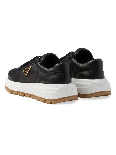 Prada Women's Leather Sneakers | Thumbnail 3 Prada Women's Leather Sneakers | Thumbnail 3