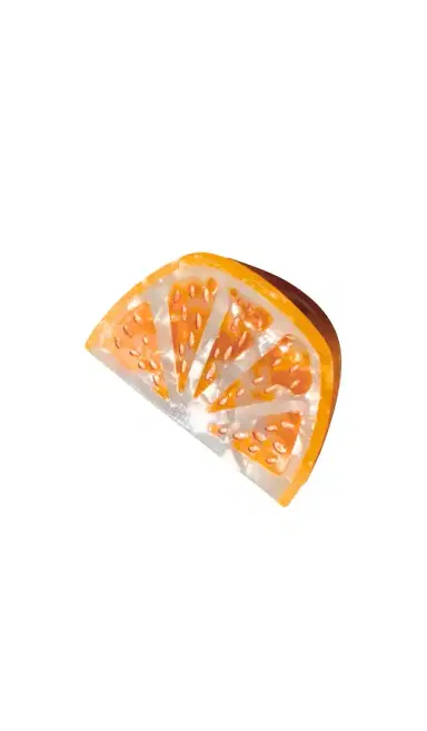 Solar Eclipse Hand-painted Citrus Slice Claw Hair Clip | Thumbnail 1 Solar Eclipse Hand-painted Citrus Slice Claw Hair Clip | Thumbnail 1