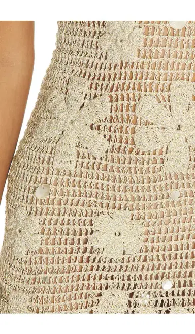 Asta Resort Delilah Hand Crochet Mini Dress | Thumbnail 4 Asta Resort Delilah Hand Crochet Mini Dress | Thumbnail 4