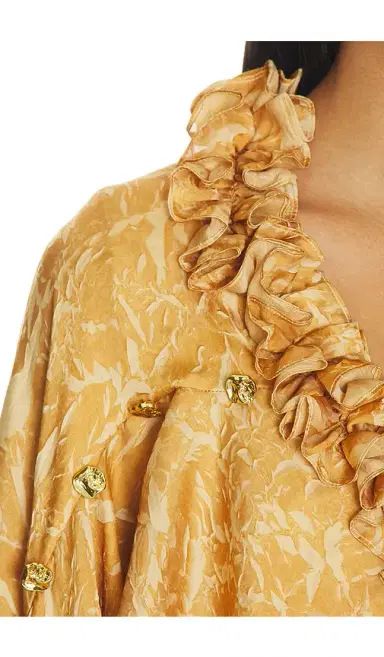 LA FUORI Honeydew Printed Ruffle Top | Thumbnail 5 LA FUORI Honeydew Printed Ruffle Top | Thumbnail 5