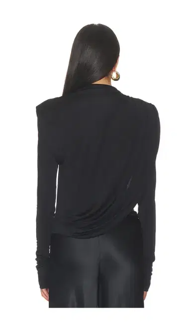 MISHA The Draped Sheen Jersey Top | Thumbnail 4 MISHA The Draped Sheen Jersey Top | Thumbnail 4