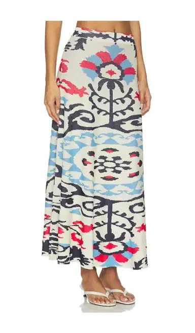 Misa Los Angeles Ocean Midi Skirt | Thumbnail 2 Misa Los Angeles Ocean Midi Skirt | Thumbnail 2