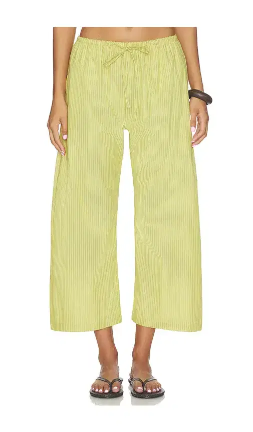 Yoshi Stripe Crop Drawstring Pant Yoshi Stripe Crop Drawstring Pant