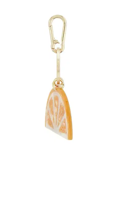 Solar Eclipse Hand-painted Citrus Slice Bag Charm + Keychain | Thumbnail 5 Solar Eclipse Hand-painted Citrus Slice Bag Charm + Keychain | Thumbnail 5