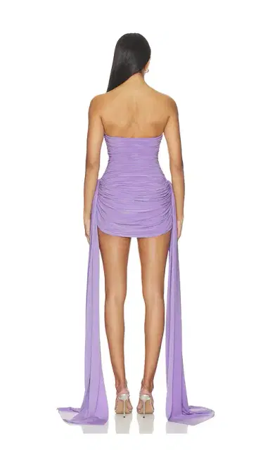 Norma Kamali Strapless Bill Pickleball Dress With Bow | Thumbnail 3 Norma Kamali Strapless Bill Pickleball Dress With Bow | Thumbnail 3