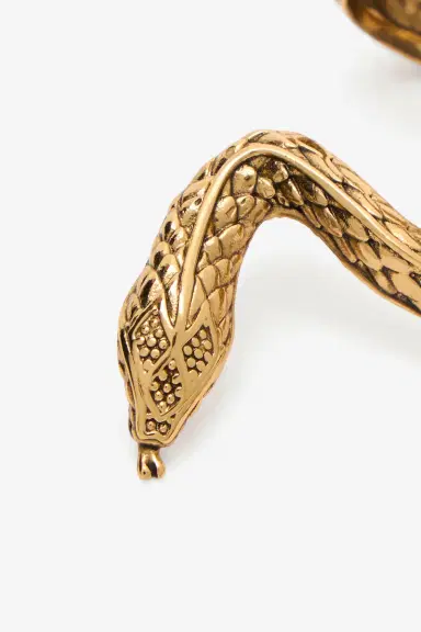 Roberto Cavalli Antiqued Gold Necklace with Snake | Thumbnail 5 Roberto Cavalli Antiqued Gold Necklace with Snake | Thumbnail 5