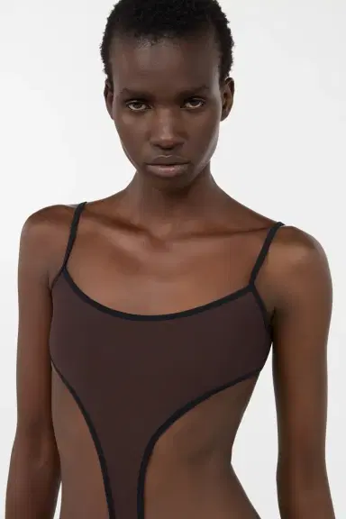 Roberto Cavalli Brown One-piece Swimsuit with Cut-out | Thumbnail 5 Roberto Cavalli Brown One-piece Swimsuit with Cut-out | Thumbnail 5