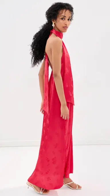 Madelynne Dune Maxi Dress Red Floral M | Thumbnail 4 Madelynne Dune Maxi Dress Red Floral M | Thumbnail 4