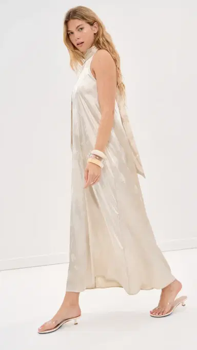 Madelynne Dune Maxi Dress Cream Floral | Thumbnail 4 Madelynne Dune Maxi Dress Cream Floral | Thumbnail 4