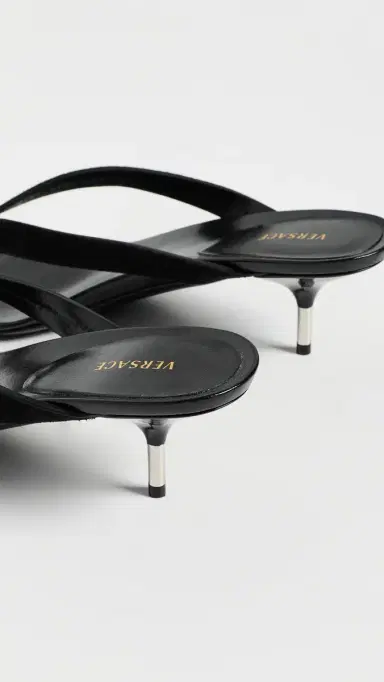 Versace Calf Leather Sandals | Thumbnail 4 Versace Calf Leather Sandals | Thumbnail 4