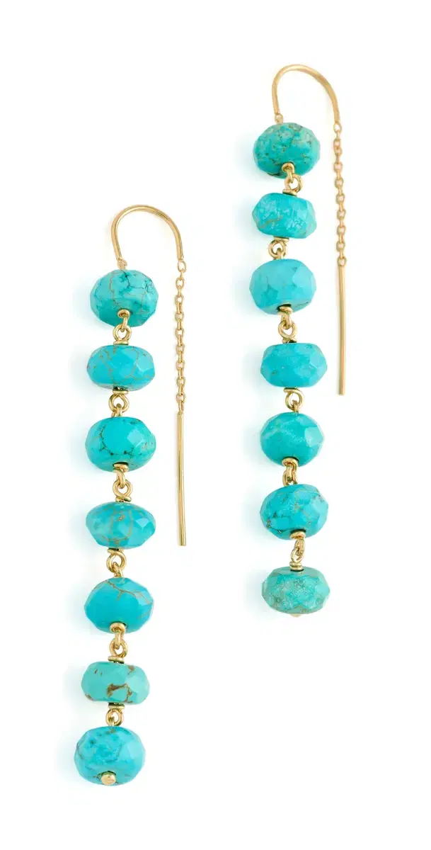 Ladder Earrings Turquoise One Size Ladder Earrings Turquoise One Size
