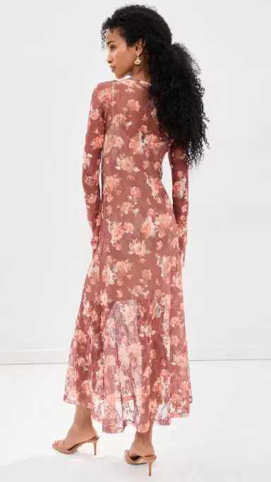 Madelynne Garden Dress Rust Rose | Thumbnail 3 Madelynne Garden Dress Rust Rose | Thumbnail 3