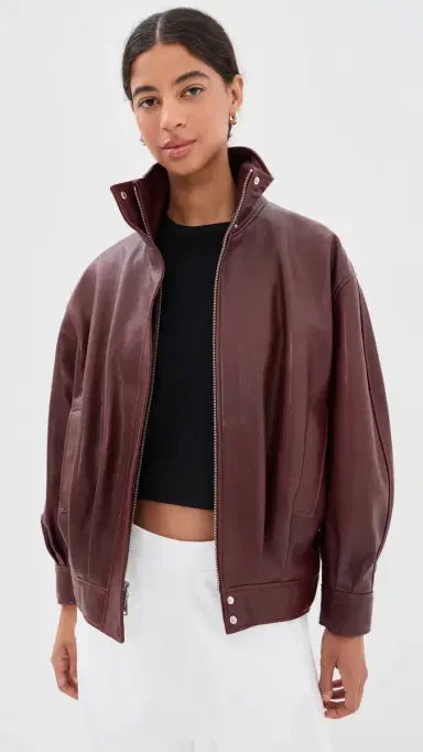 ARMA Paula Leather Funnel Neck Jacket | Thumbnail 2 ARMA Paula Leather Funnel Neck Jacket | Thumbnail 2