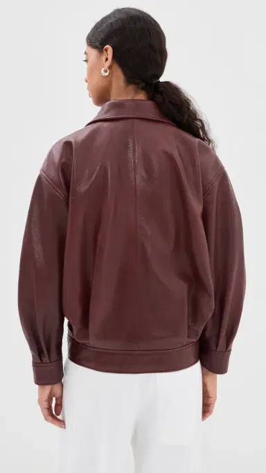 ARMA Paula Leather Funnel Neck Jacket | Thumbnail 3 ARMA Paula Leather Funnel Neck Jacket | Thumbnail 3