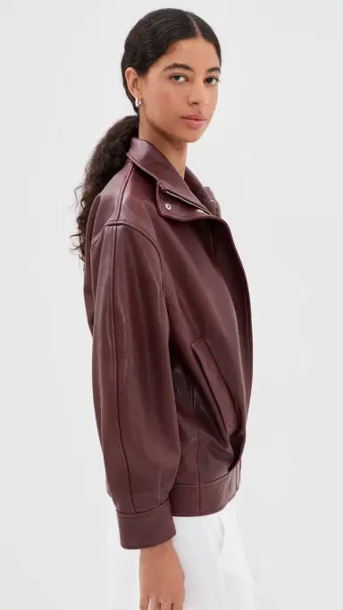 ARMA Paula Leather Funnel Neck Jacket | Thumbnail 4 ARMA Paula Leather Funnel Neck Jacket | Thumbnail 4